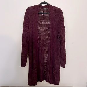 Burgundy Cardigan Size XL